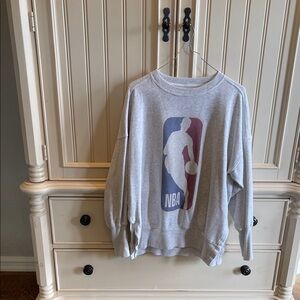 Abercrombie & Fitch Gray NBA Logo Sweatshirt